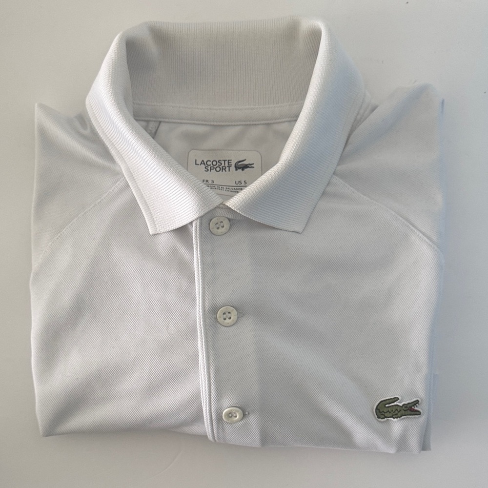 Lacoste Sport Classic White Polo Shirt
